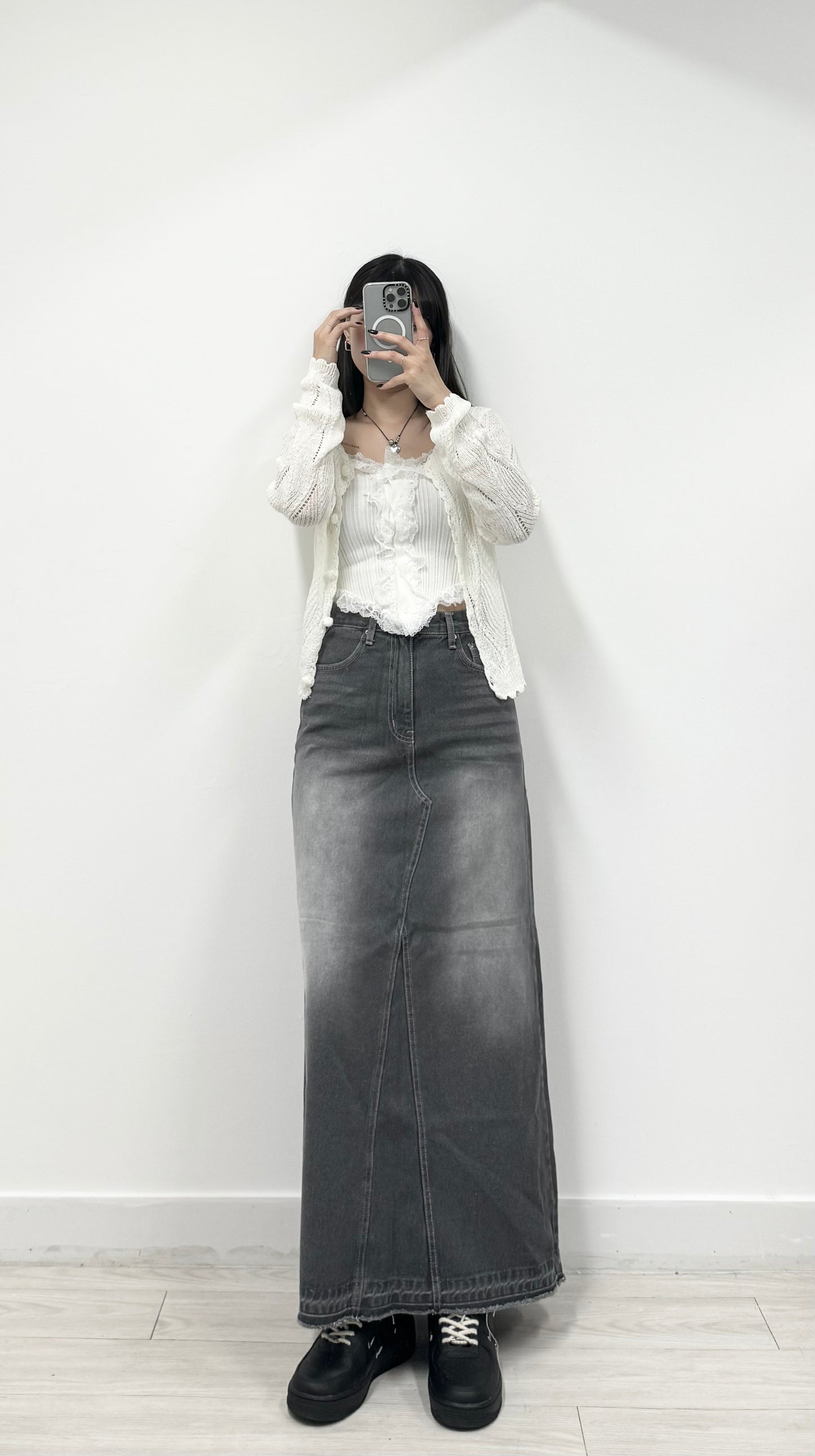 S731 小流蘇個性牛仔裙