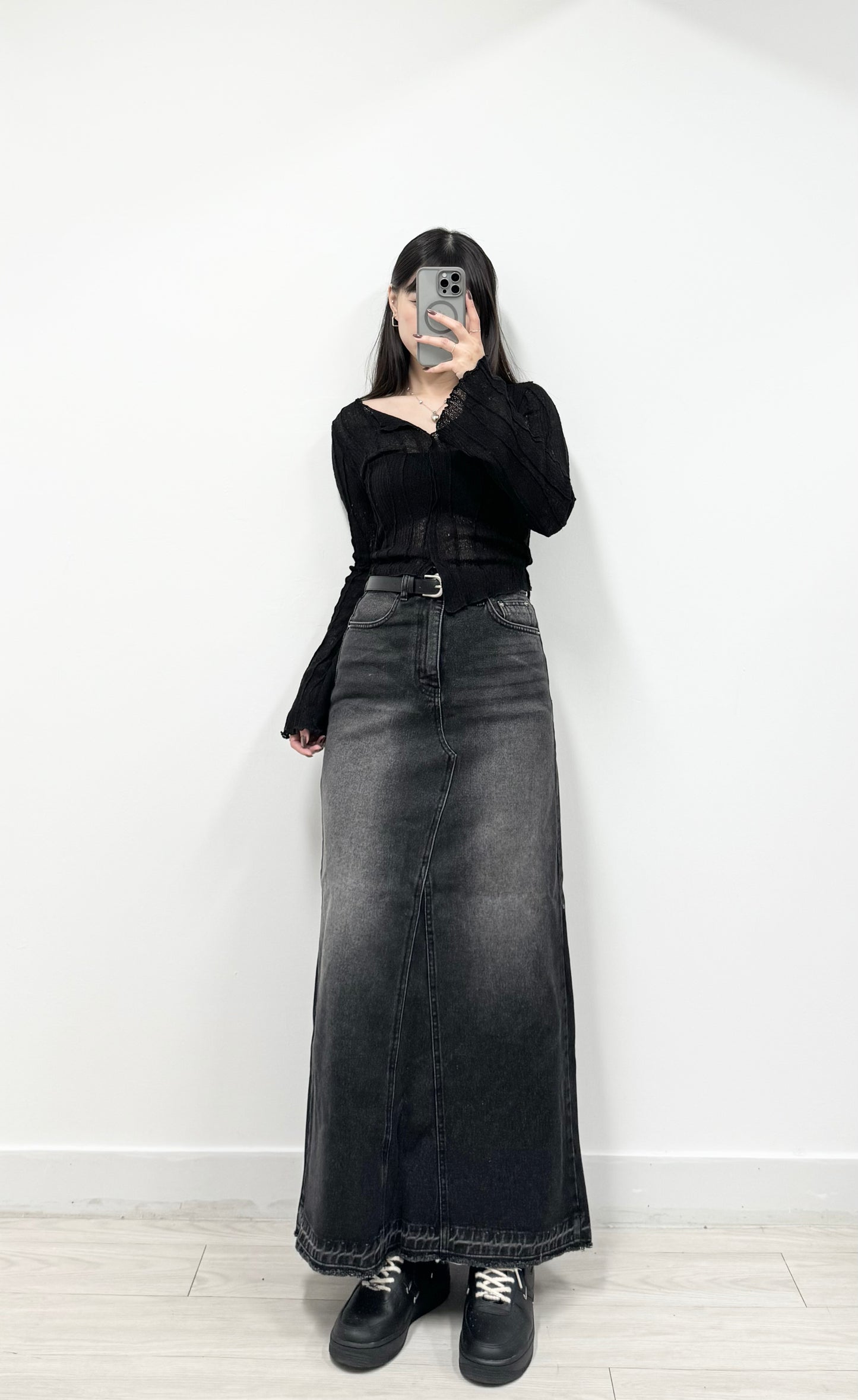 S756 小反領不規紋理上衣