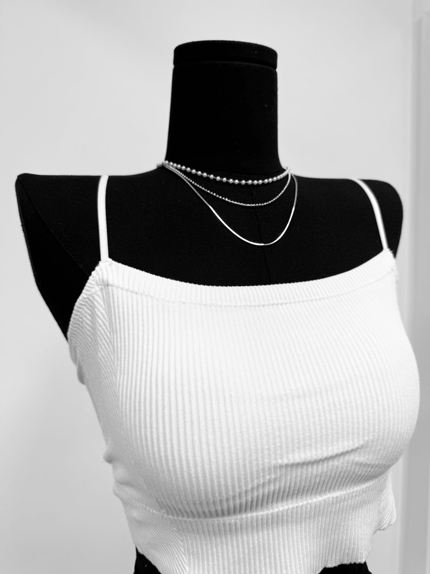 Pearl Style Layering Necklace